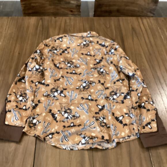 Wrangler X Leon Bridges Western cotton Shirt In Brown white cactus Horse L NWT - Picture 10 of 10